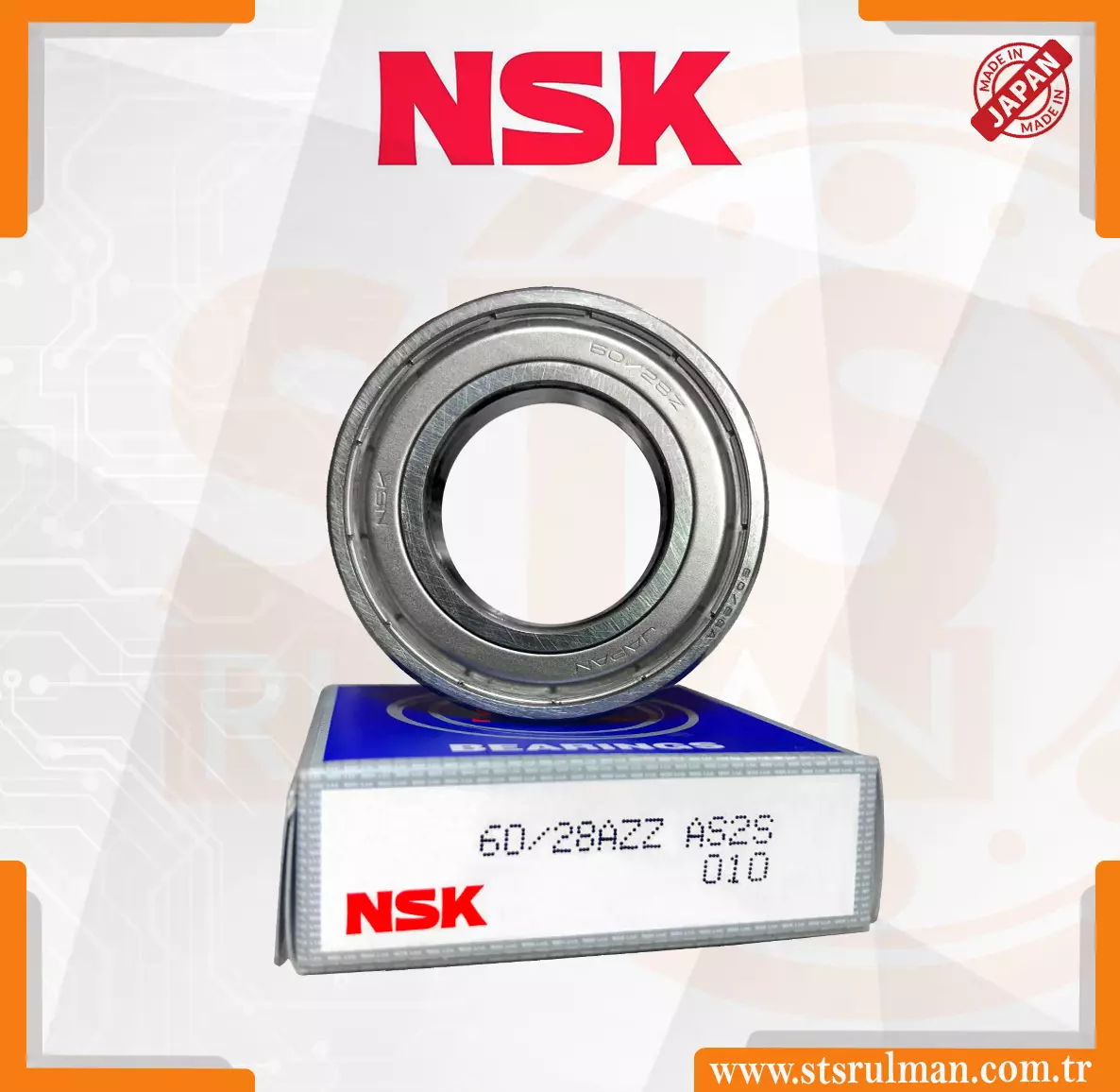 NSK JAPON-60-28 ZZ RULMAN
