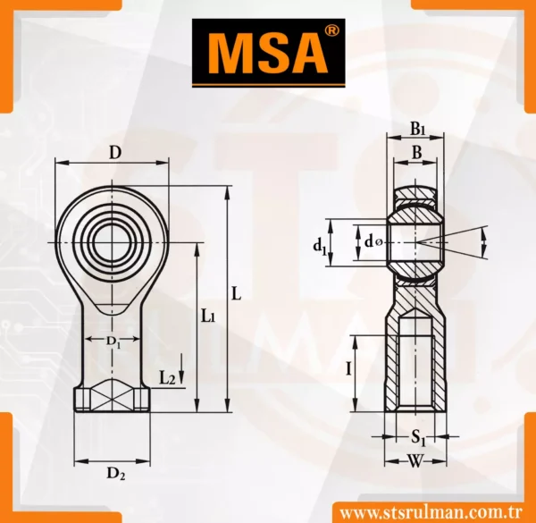 PHS 25×2.0 A MSA Rulman – STS Rulman