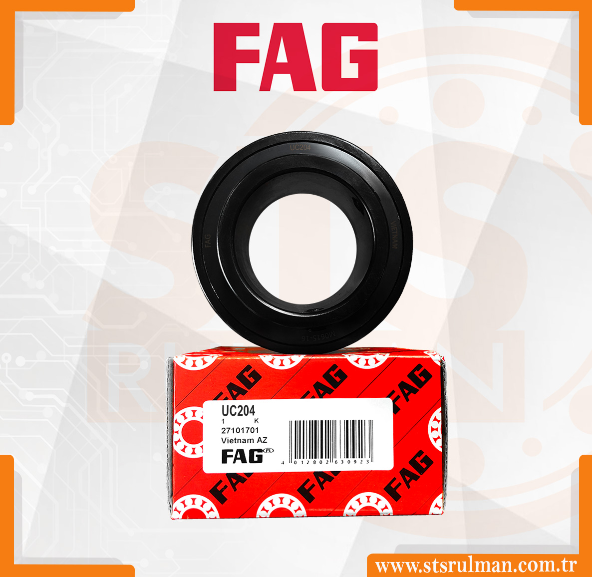 UC 204-FAG İÇ YATAK-STS-RULMAN