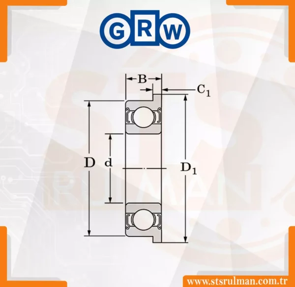 FR 168 ZZ GRW Rulman – STS Rulman