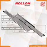 Ürün özellikleri Yüksek rijitlik ve ray uzunluğunun %100’ü kadar uzatmalar için farklı ara profil geometrilerine sahip üç elemandan oluşan teleskopik kızaklar. Sertleştirilmiş yuvarlanma yolları, uzun ömür ve ağır hizmet uygulamaları ile mevcuttur. Maksimum korozyon direnci için paslanmaz çelik çözümler mevcuttur. Kilitleme ve sönümleme sistemleri gibi çok çeşitli aksesuarlar mevcuttur.