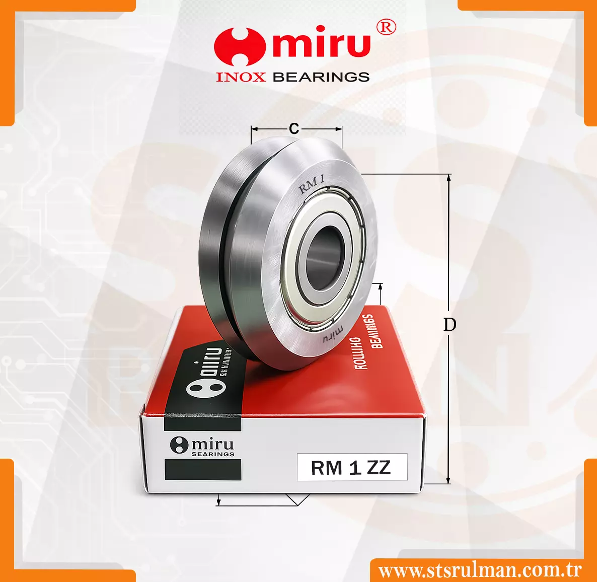 RM 1 MİRU KANALLI RULMAN-STS-BEARİNGS