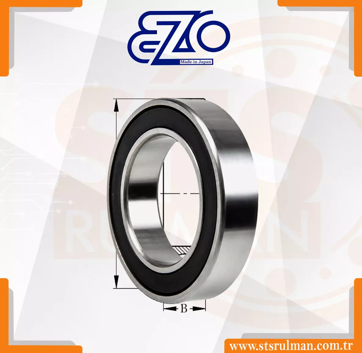 EZO RULMAN-6710 2RS- PASLANMAZ