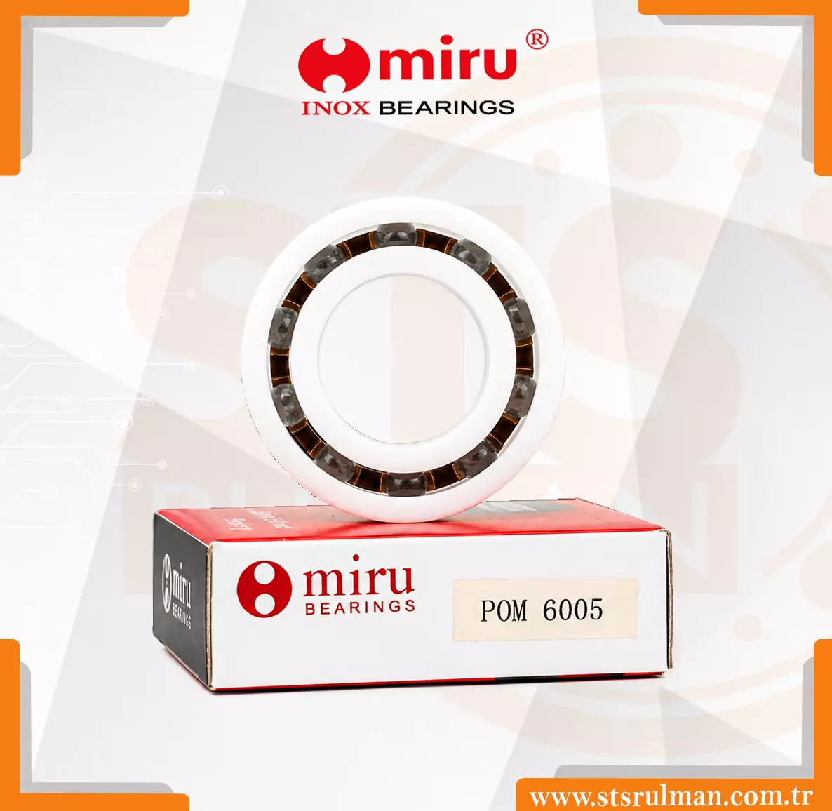 POM 6205 PLASTİK RULMAN MİRU RULMAN 2027