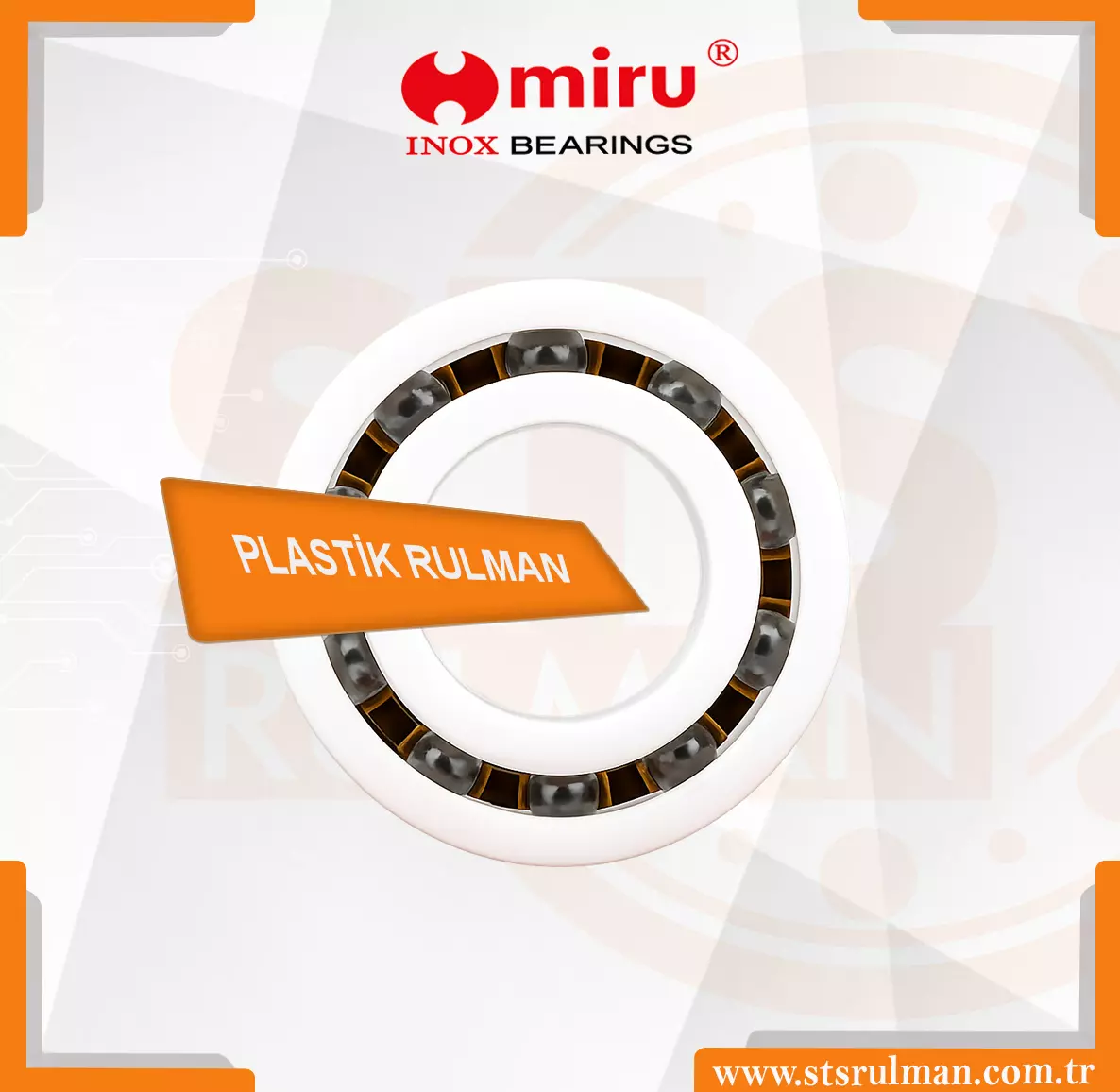 POM PLASTİK RULMAN MİRU RULMAN 2027_A
